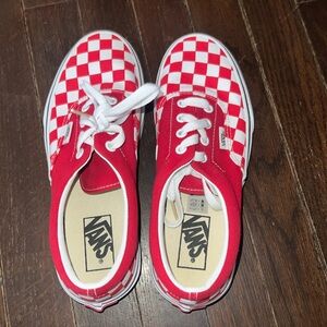 Checkered Red Vans